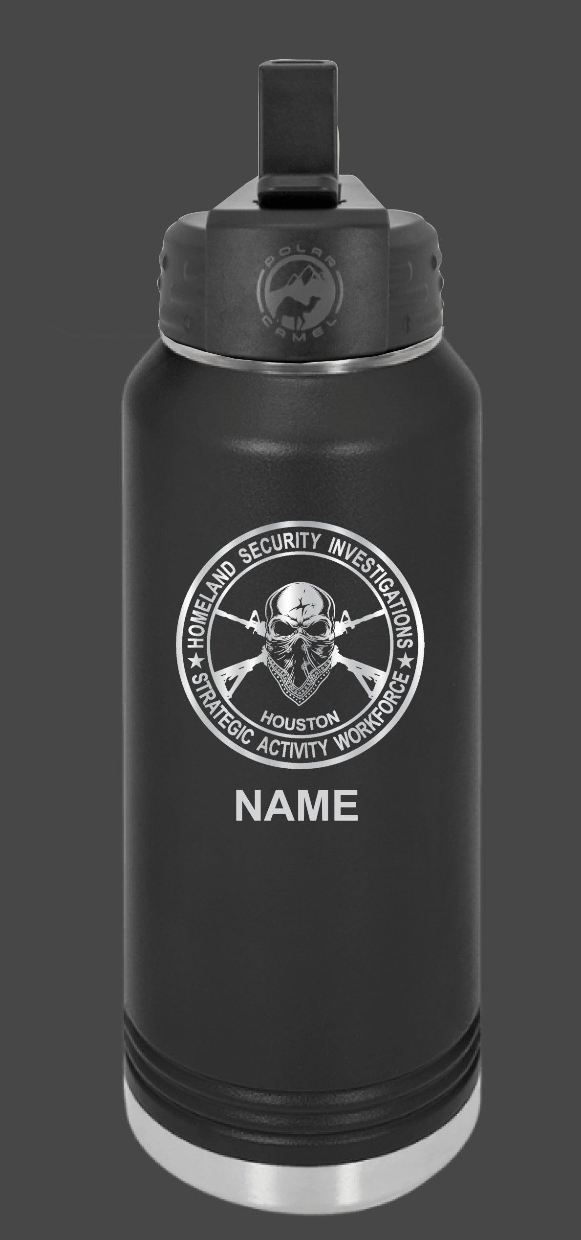 SAW Houston 32oz Engraved Waterbottle