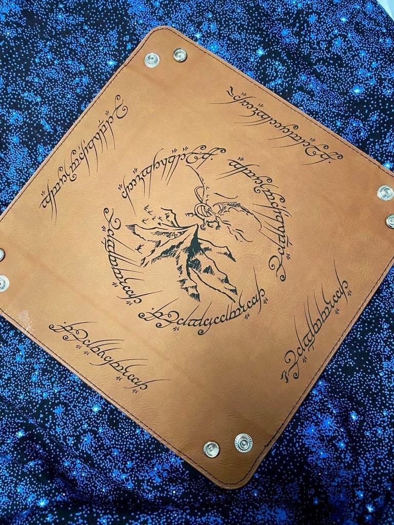 Lord of the Rings Engraved Dice Tray