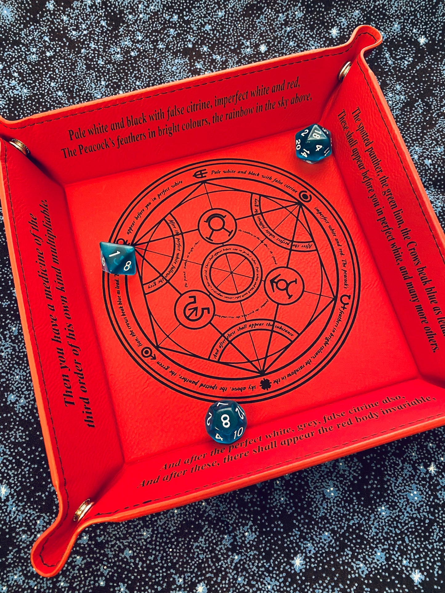 FMA Engraved Dice Tray