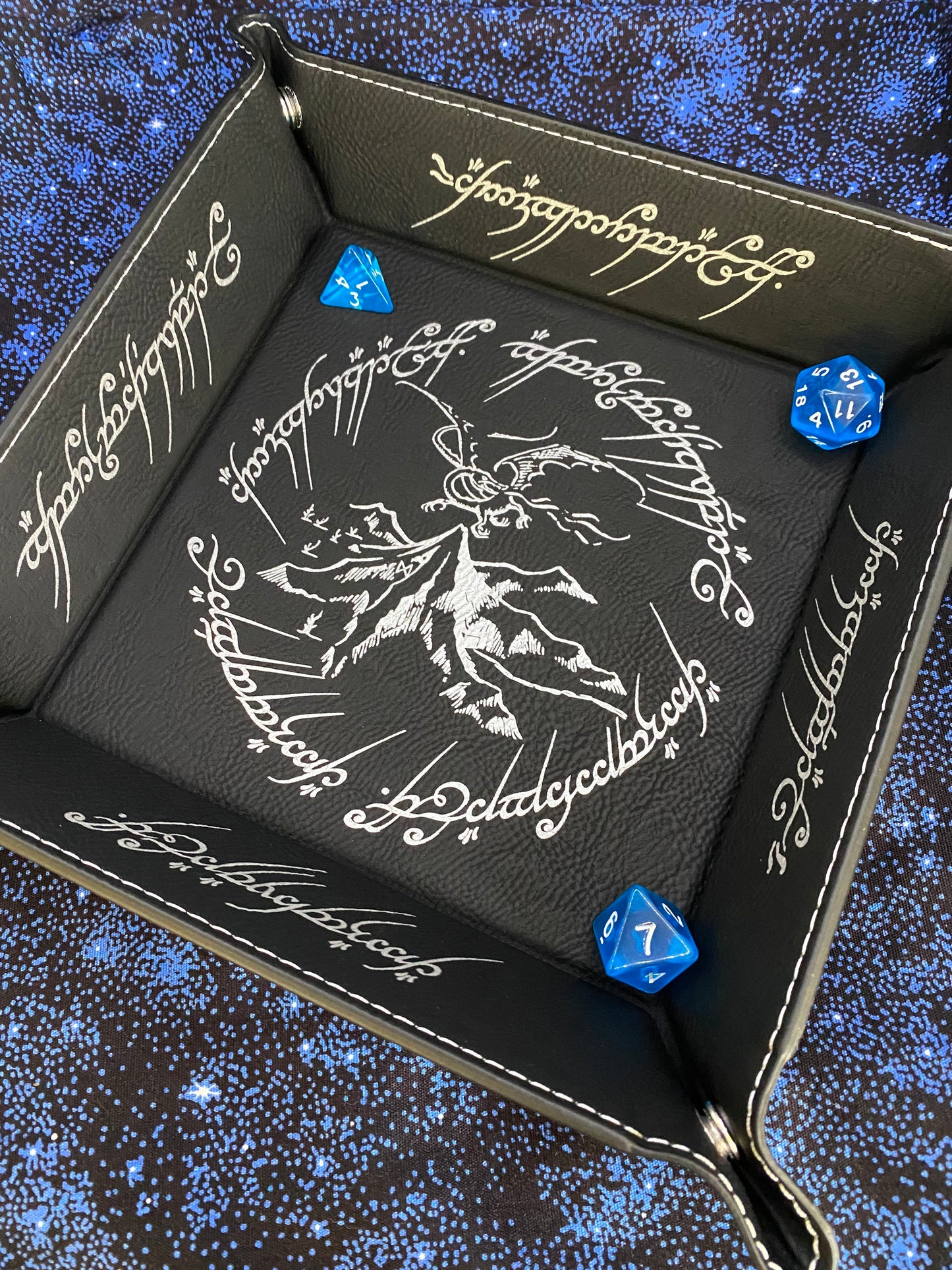 Lord of the Rings Engraved Dice Tray