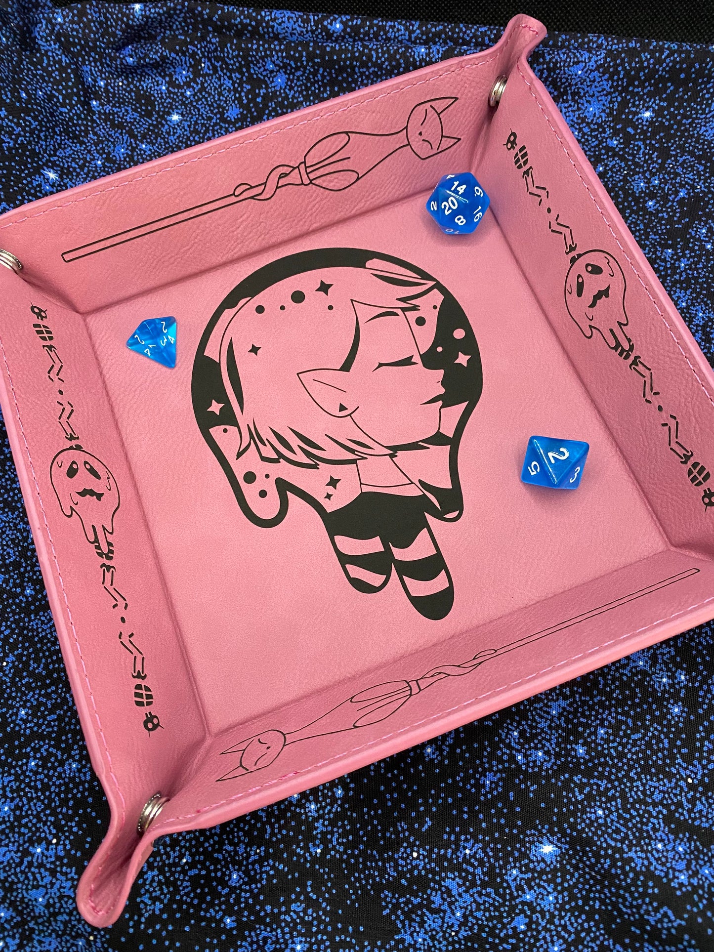 Owl House S2 Amity Blight Engraved Dice Tray