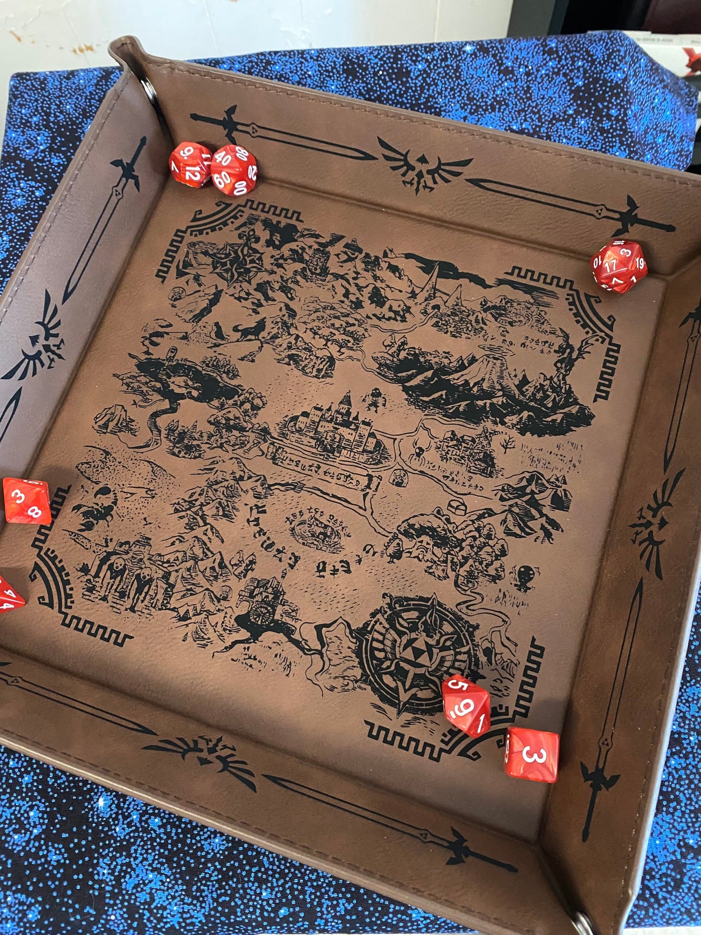 Legend of Zelda Map XL Dice Tray