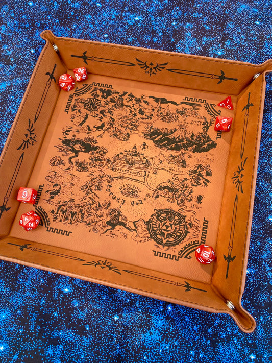 Legend of Zelda Map XL Dice Tray