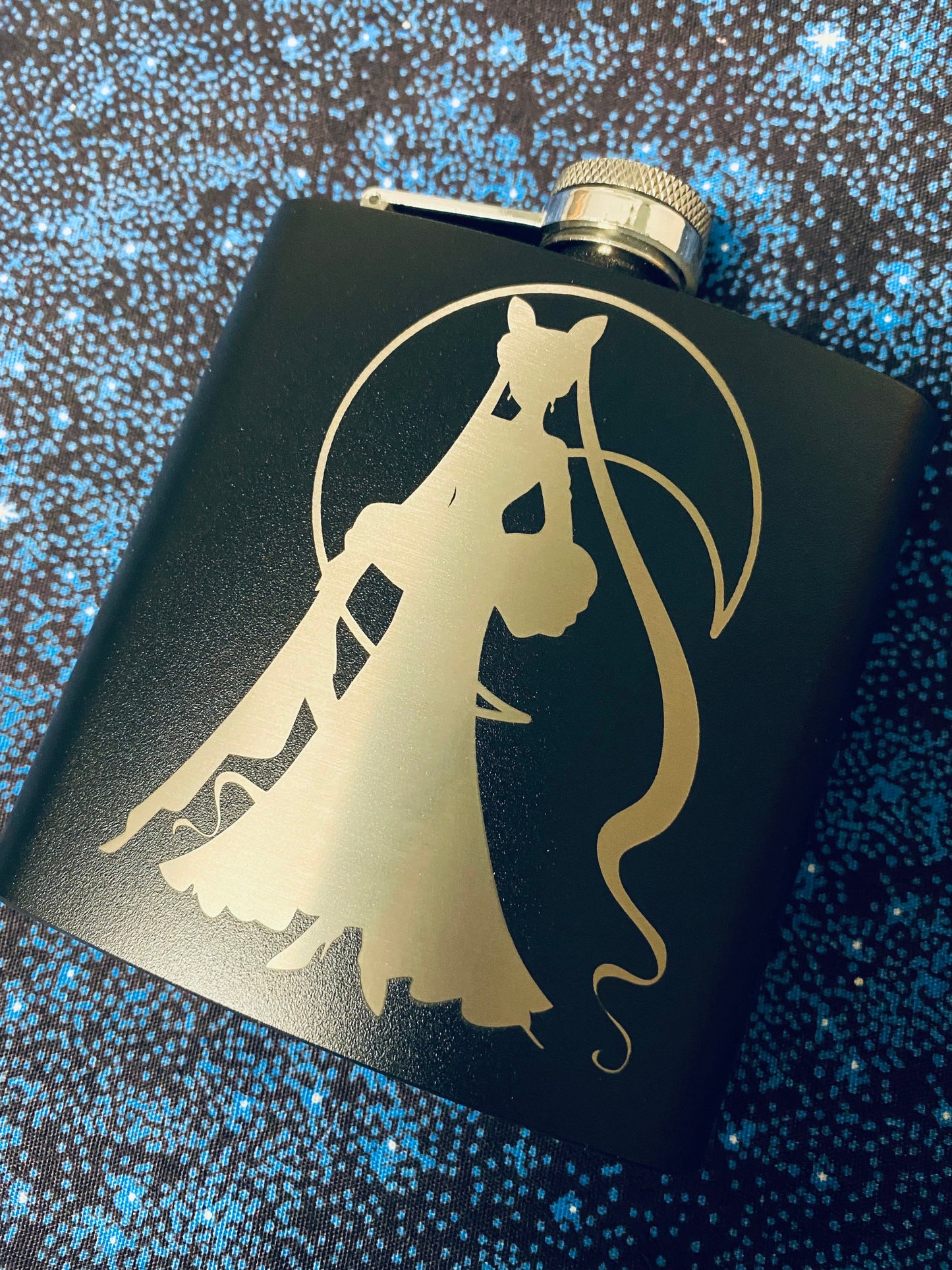 Sailor Scout Engraved Flasks