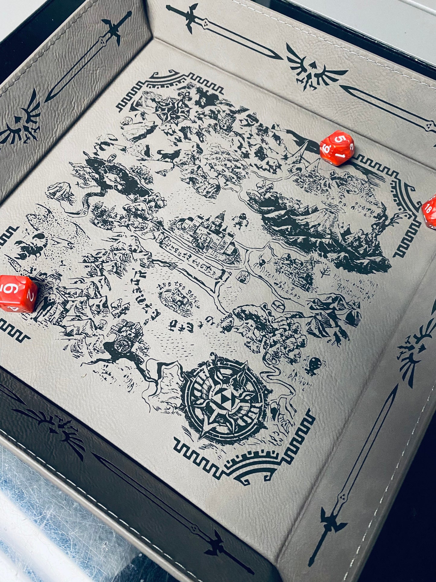 Legend of Zelda Map XL Dice Tray