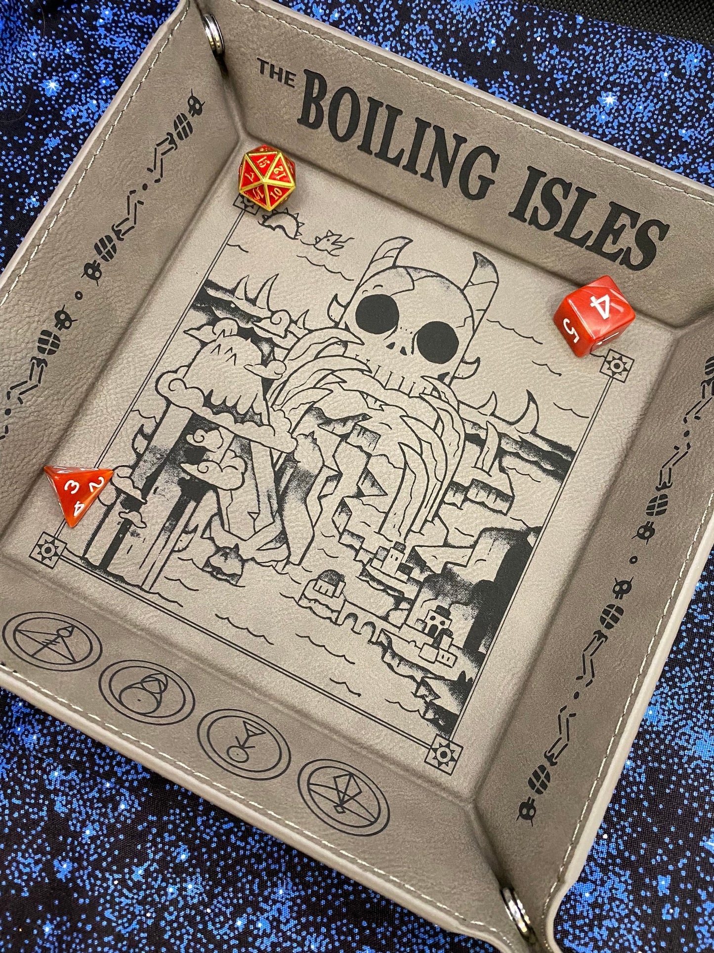 Owl House Boiling Isles Engraved Dice Tray