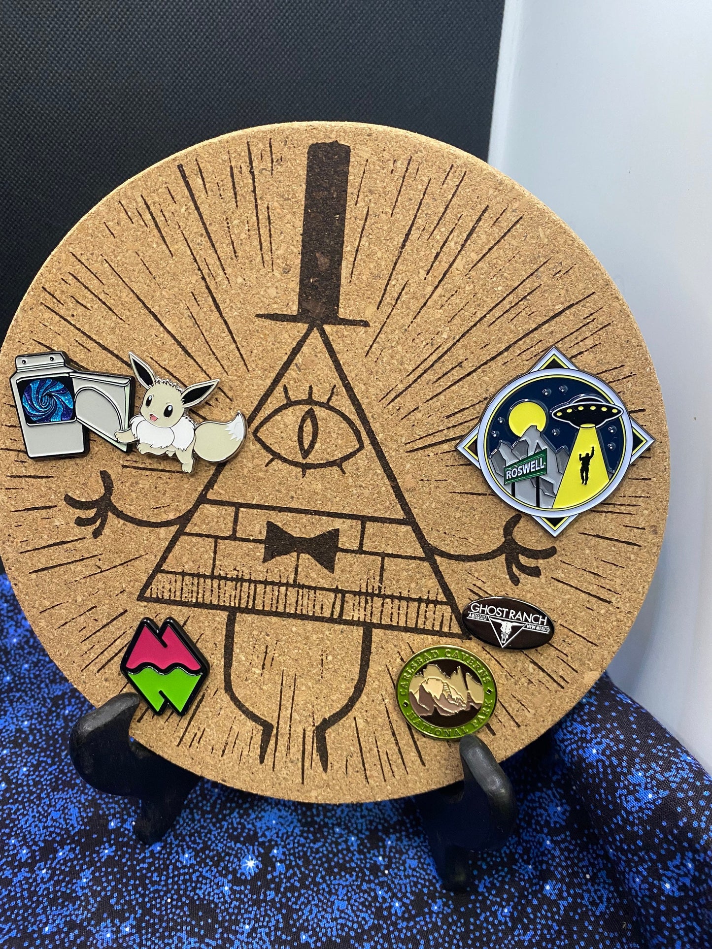 Bill Cipher Cork Trivet/Board