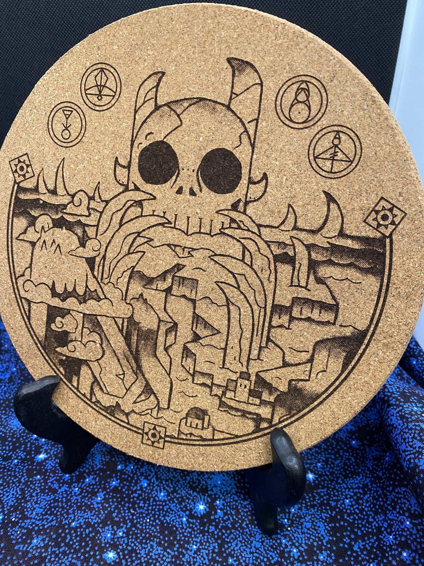 Boiling Isles Map Owl House Cork Trivet/Board