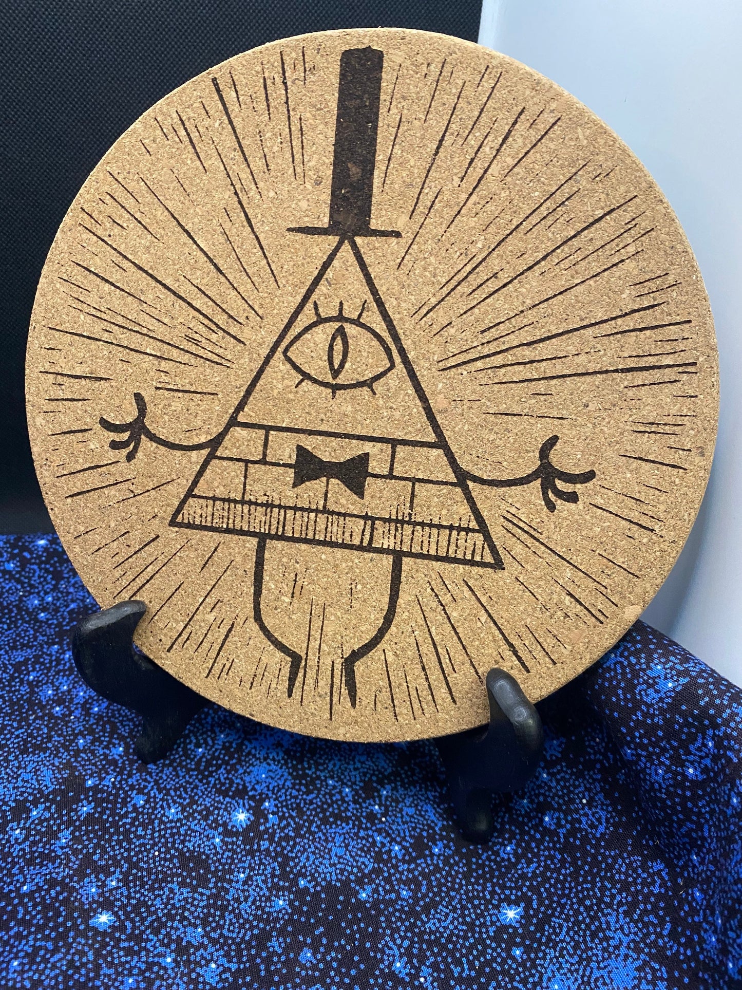 Bill Cipher Cork Trivet/Board