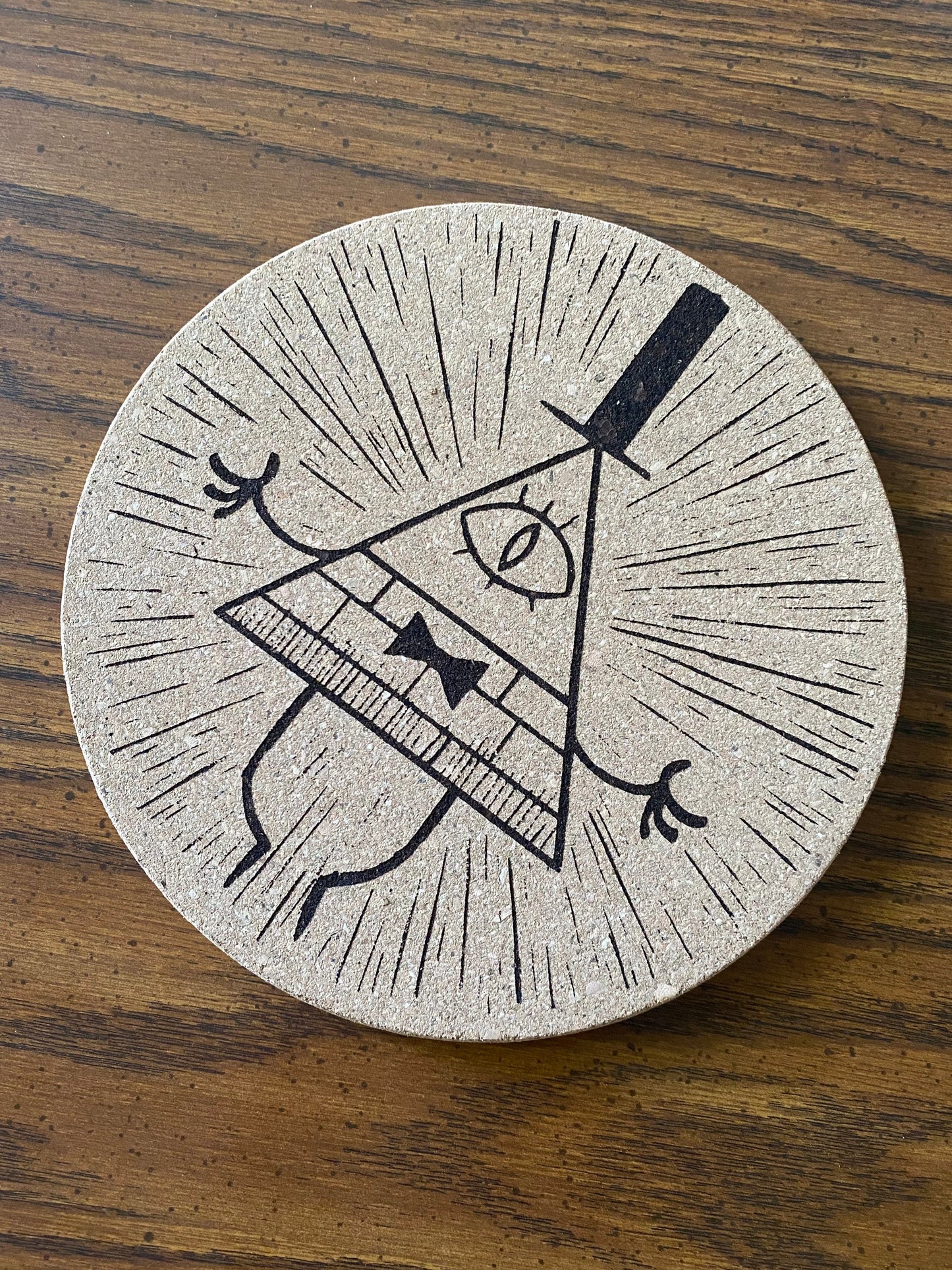 Bill Cipher Cork Trivet/Board