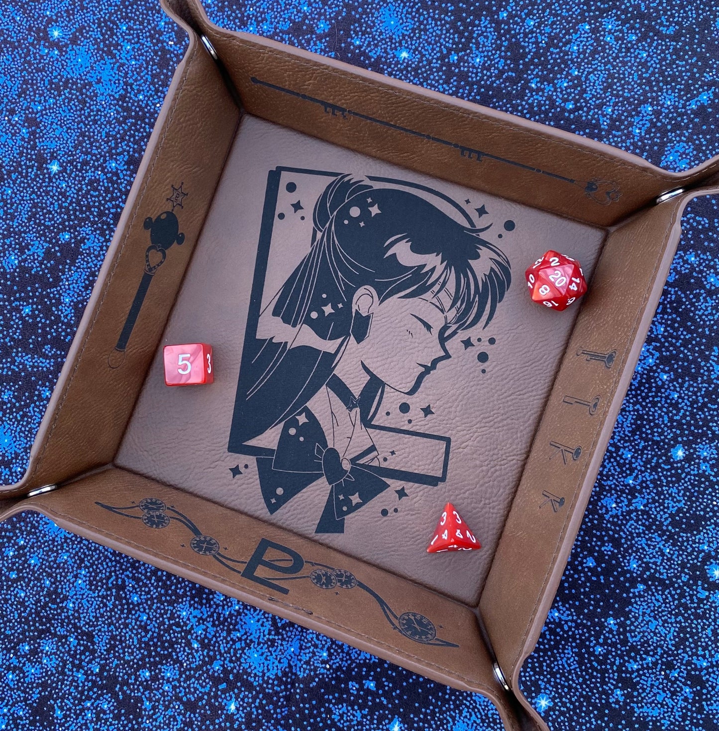 Sailor Pluto Engraved Dice Tray