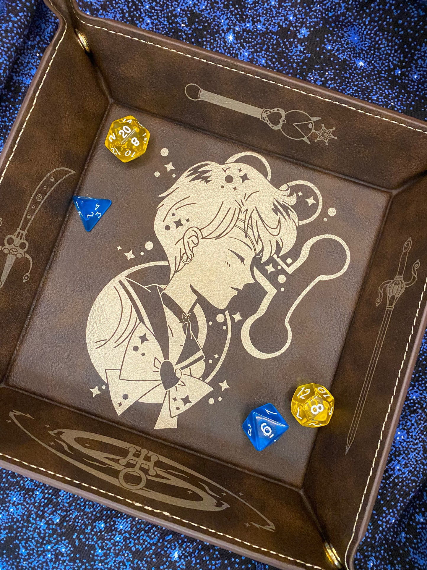Sailor Uranus Engraved Dice Tray
