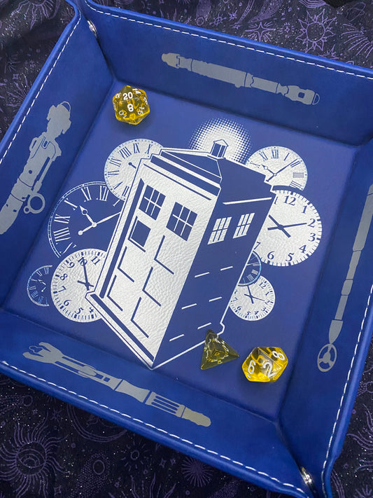Doctor Who Tardis Engraved Dice Tray
