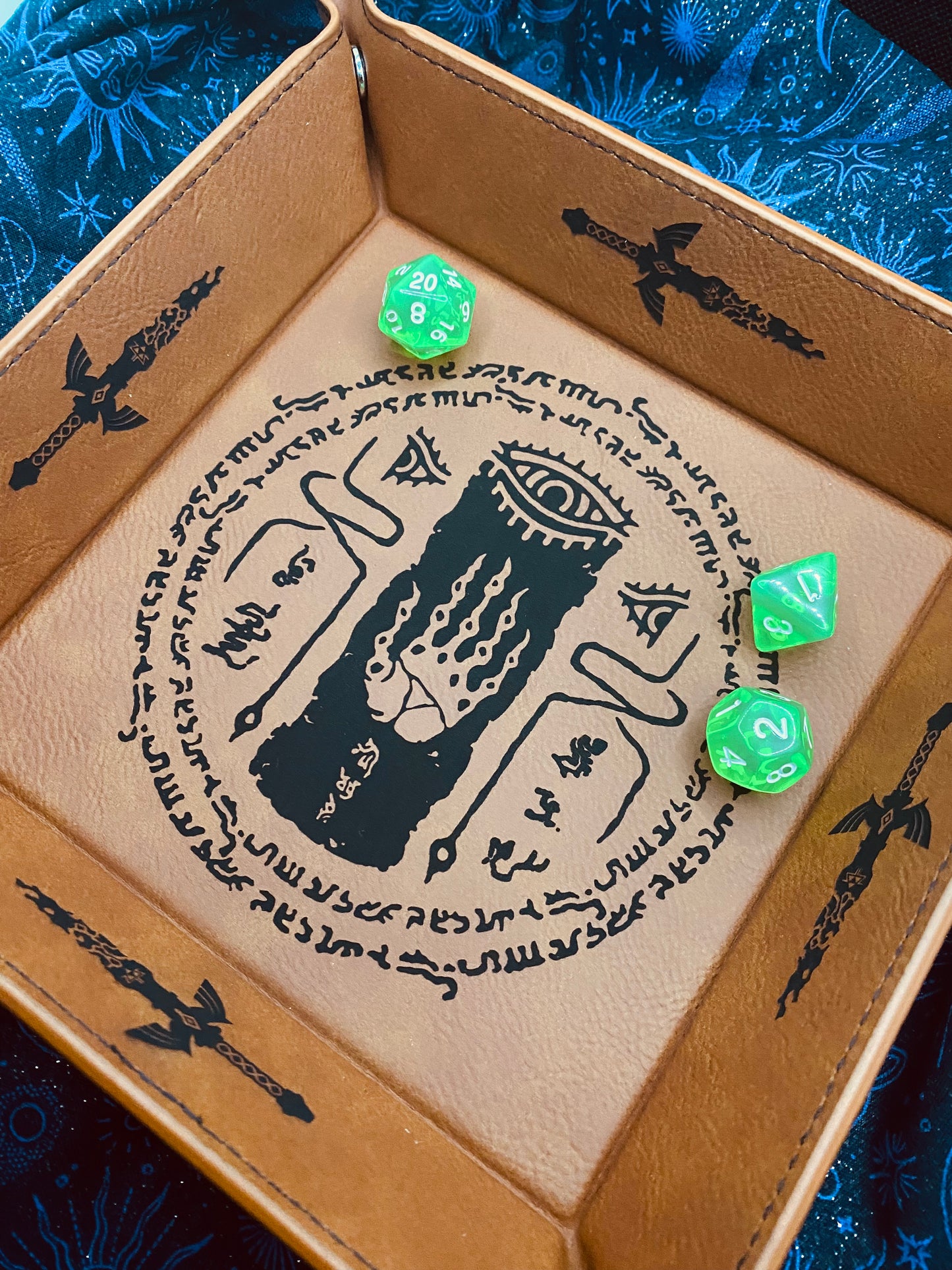 Zelda Tears of the Kingdom Engraved Dice Tray