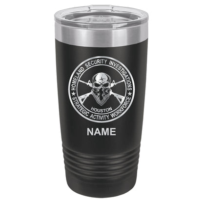 SAW Houston 20oz Engraved Tumbler