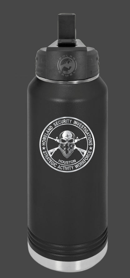 SAW Houston 32oz Engraved Waterbottle