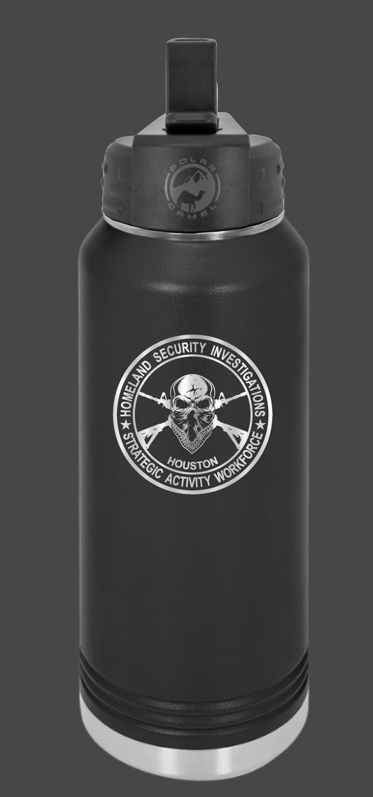SAW Houston 32oz Engraved Waterbottle