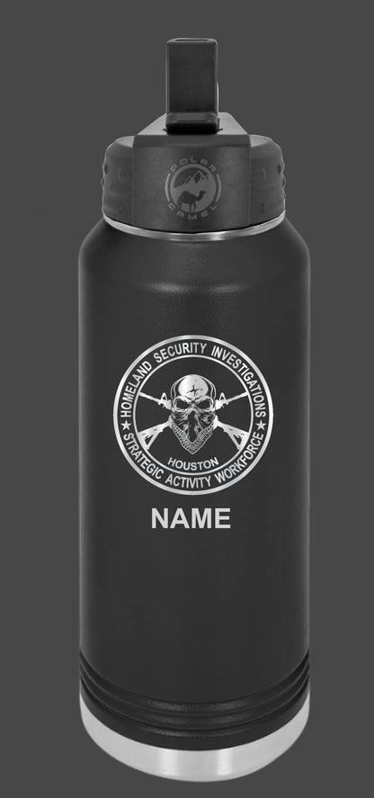 SAW Houston 32oz Engraved Waterbottle