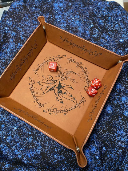 Lord of the Rings Engraved Dice Tray