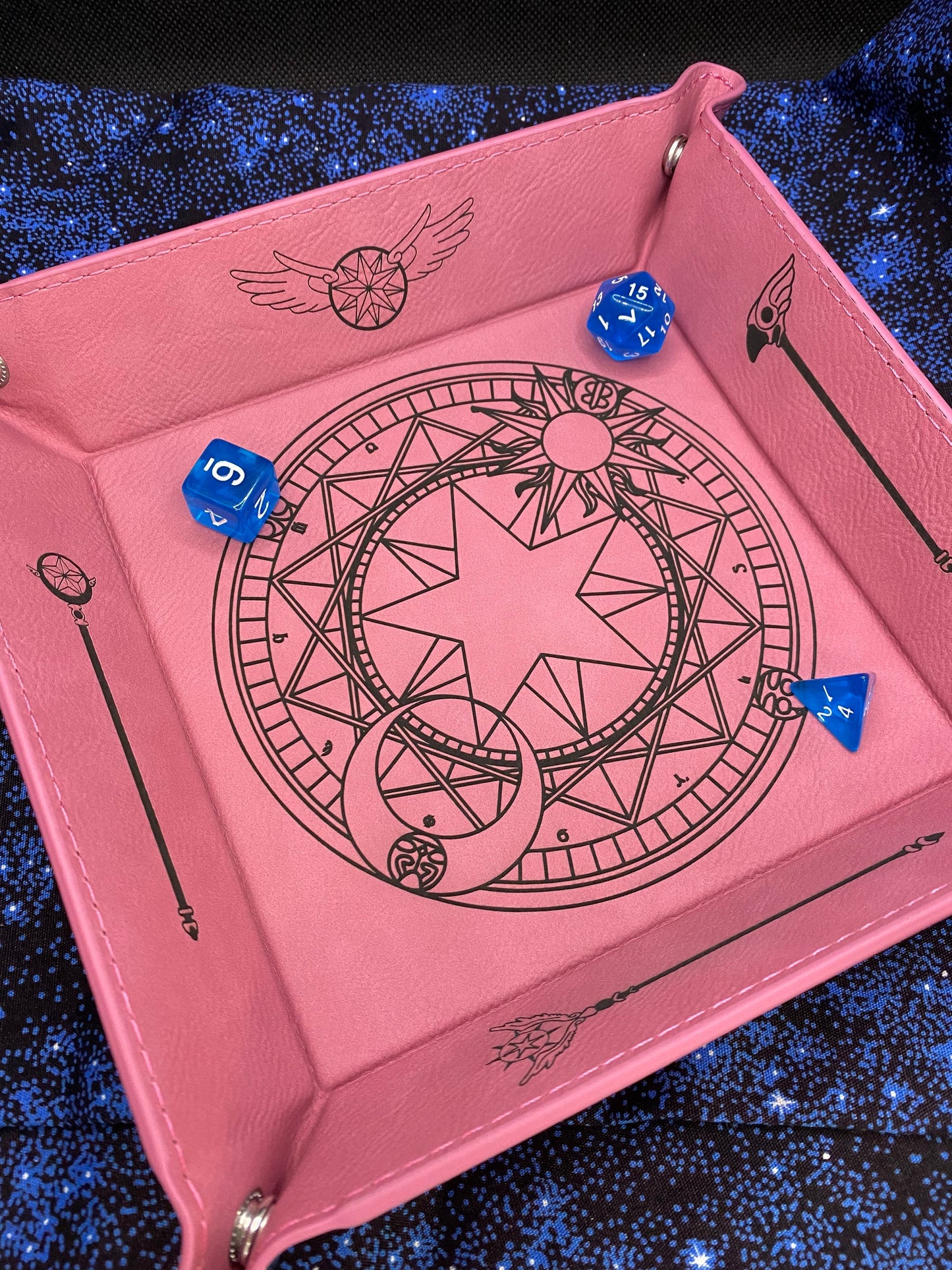 Sakura Engraved Dice Tray