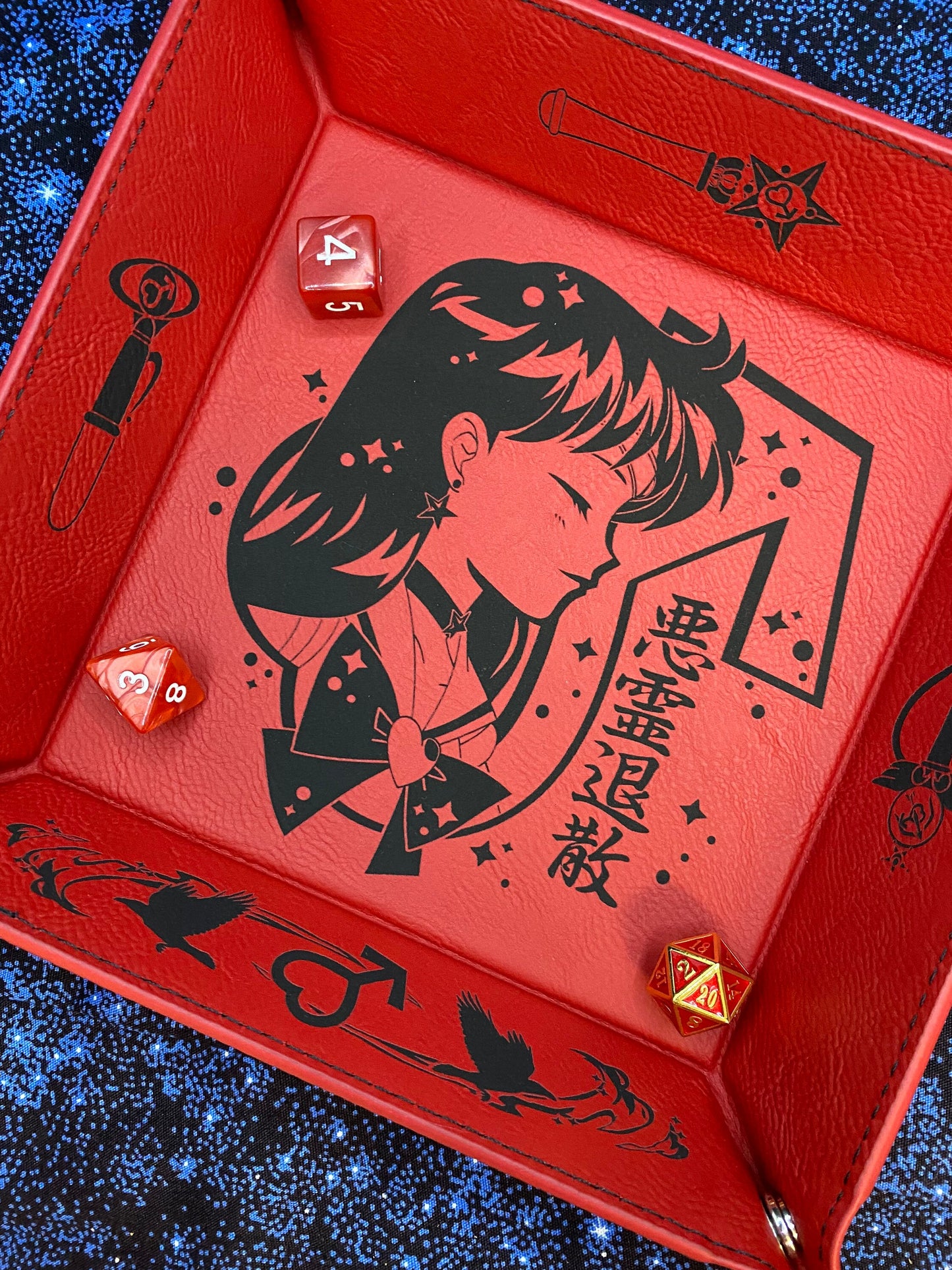Sailor Mars Engraved Dice Tray