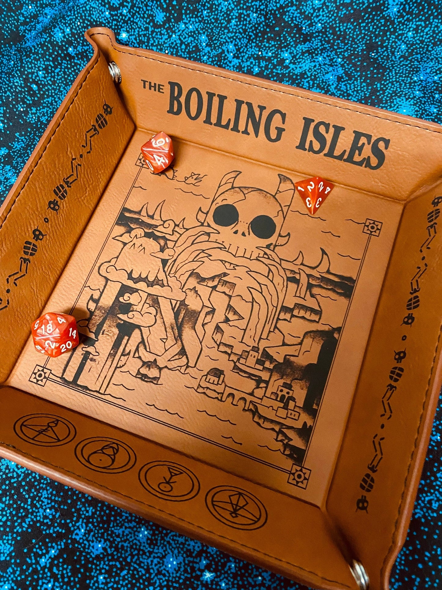 Owl House Boiling Isles Engraved Dice Tray