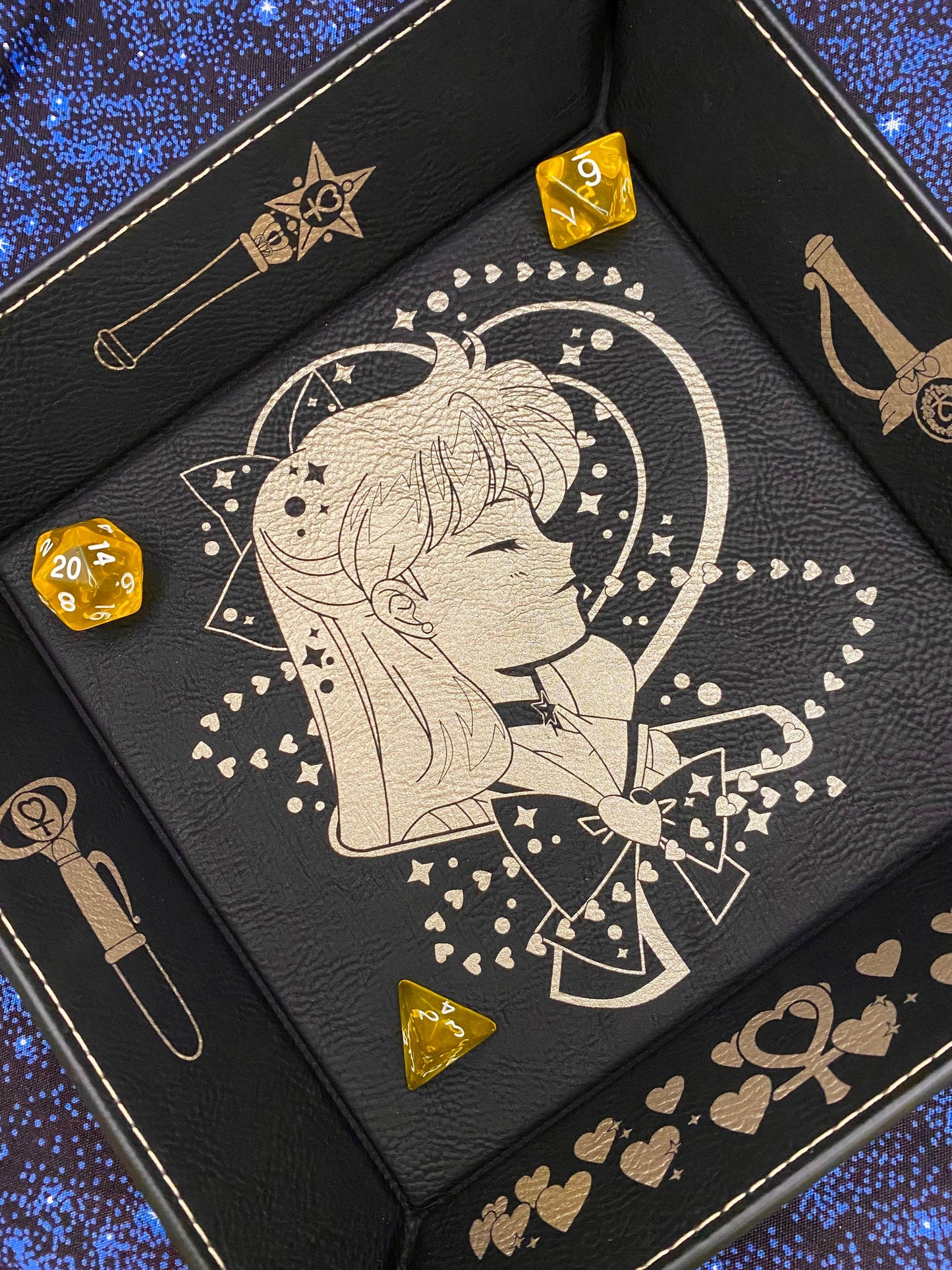Sailor Venus Engraved Dice Tray